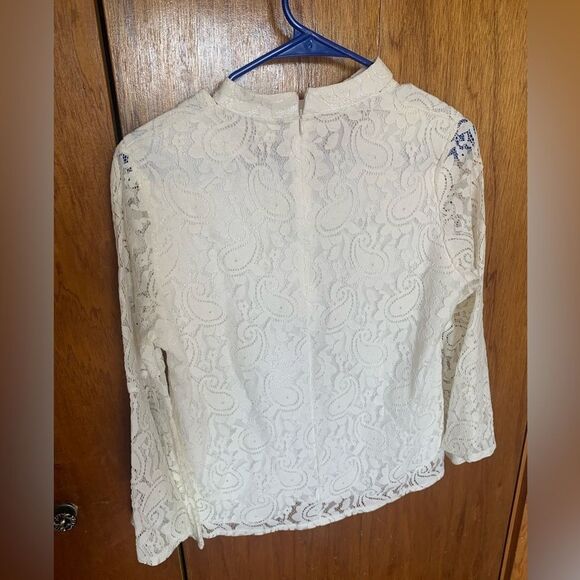 BRAND NEW Boohoo White Lace Blouse XL - Picture 7 of 10